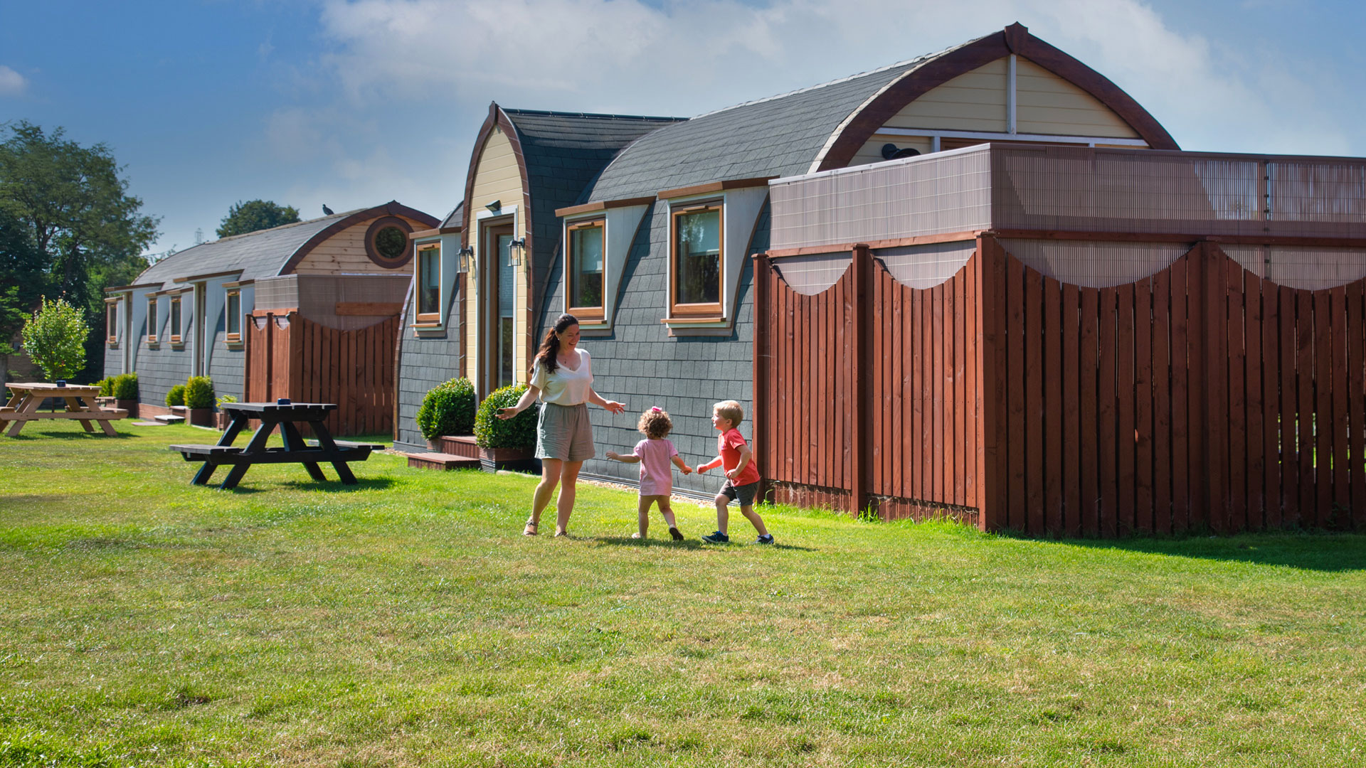 Children Playing with their Mum